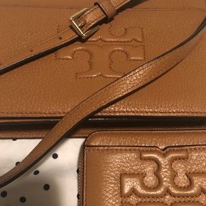 Tory Burch Bombe-T Crossbody Purse & Wallet Set!